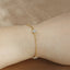 Crown Shape 18K Gold-Plated Bead Bracelet – Elegant Gold Crown Bead Stretch Bracelet