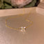 Crown Shape 18K Gold-Plated Bead Bracelet – Elegant Gold Crown Bead Stretch Bracelet