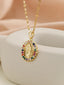 Santa Maria Micro‑Zircon Necklace