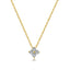 Crown Shape 18K Gold-Plated Bead Bracelet – Elegant Gold Crown Bead Stretch Bracelet