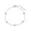 Crown Shape 18K Gold-Plated Bead Bracelet – Elegant Gold Crown Bead Stretch Bracelet