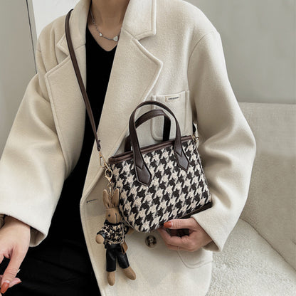 Fashion Houndstooth Shoulder Bags